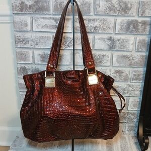 MICHAEL Michael Kors Crocodile-Embossed Drawstring Shoulder Bag